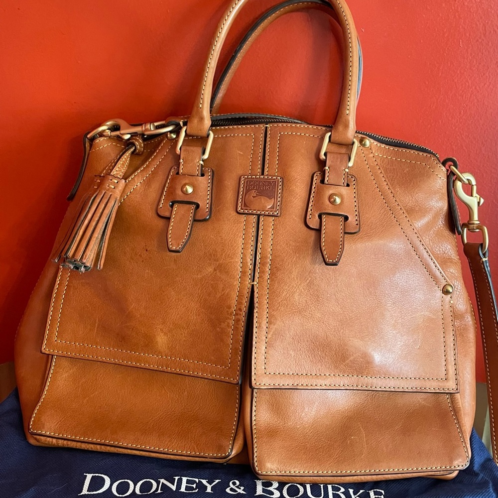 Dooney & Bourke Florentine Clayton Leather Satchel